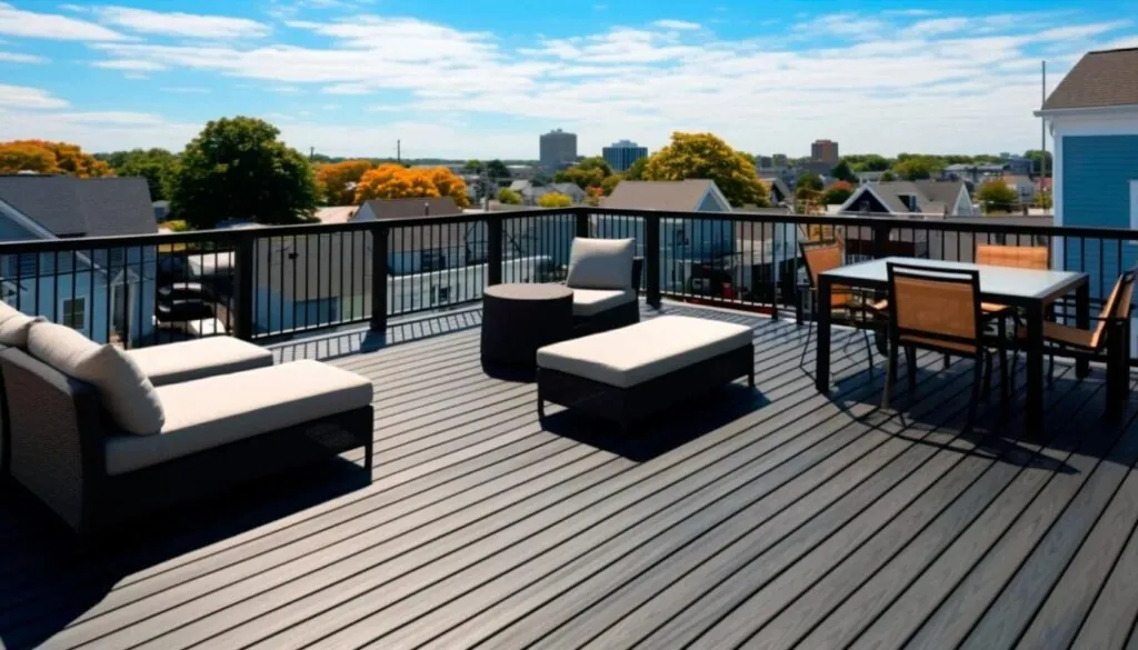 roof deck with relaxing view